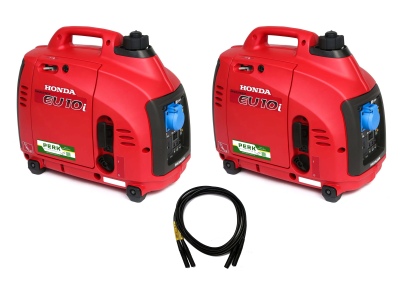 2x HONDA GENERATOR EU10I max. 2Kva